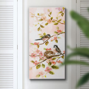 Blushing Birds II - Premium Gallery Wrapped Canvas - Ready to Hang