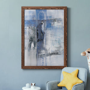 Reflections in Indigo - Premium Canvas Framed in Barnwood - Ready to Hang