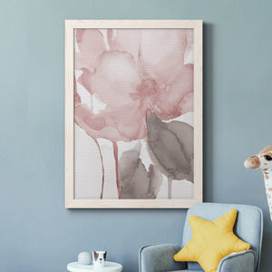 Blush Bloom II - Premium Canvas Framed in Barnwood - Ready to Hang