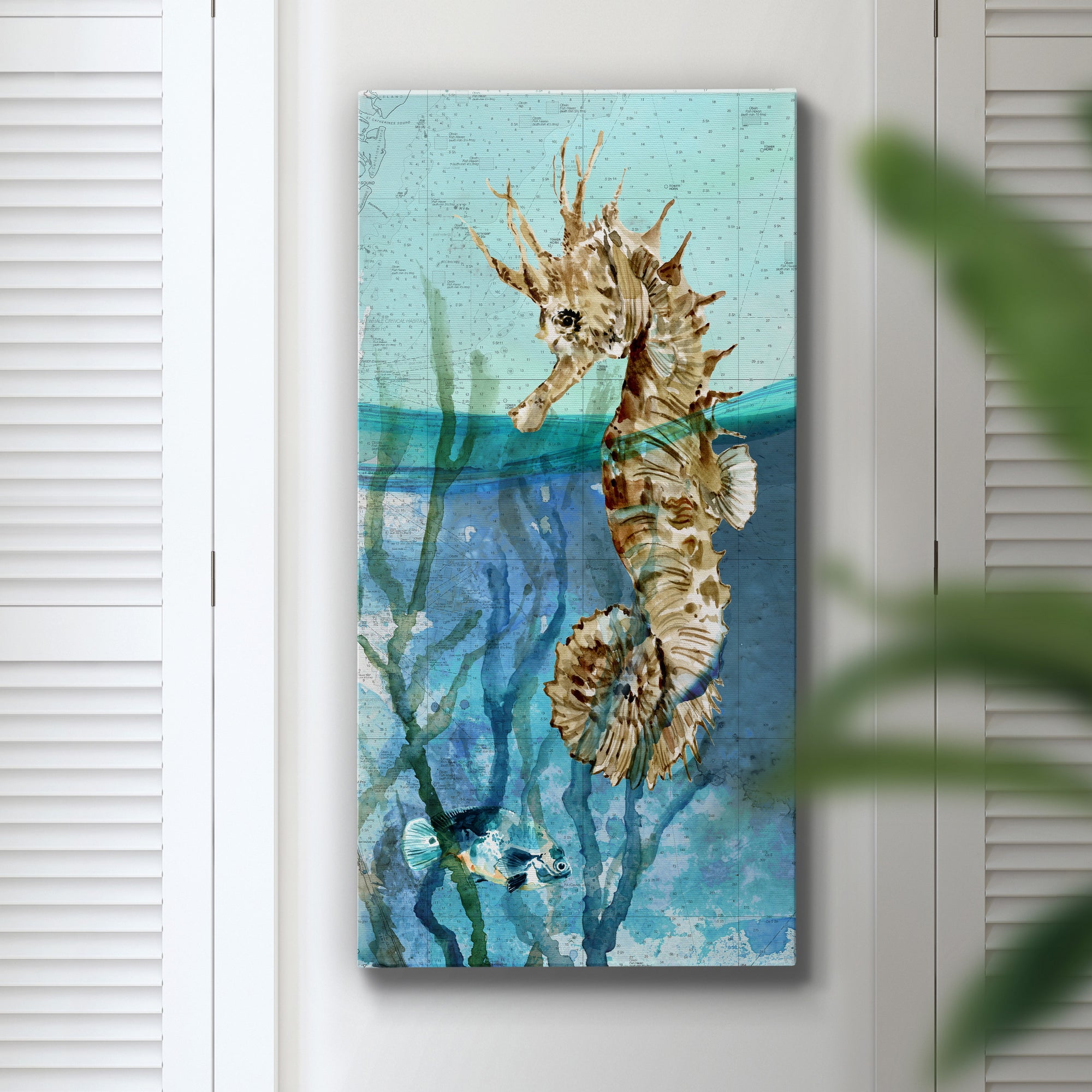 Pacific Seahorse - Premium Gallery Wrapped Canvas - Ready to Hang