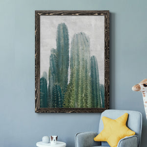 Aruba Cacti II - Premium Canvas Framed in Barnwood - Ready to Hang