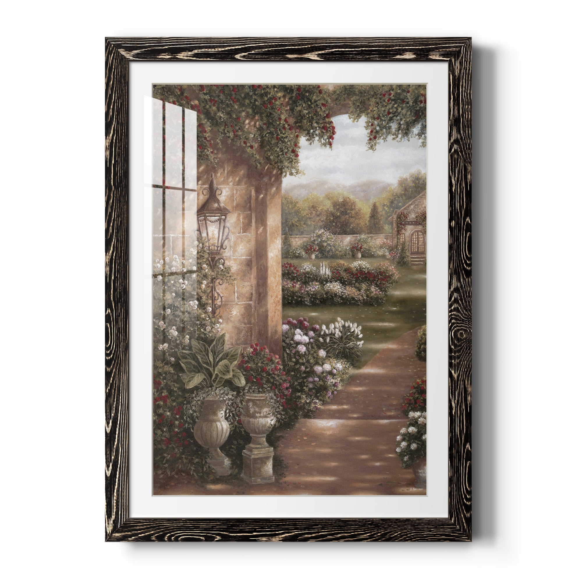 Evening in the Conservatory - Barnwood Framed Art Print