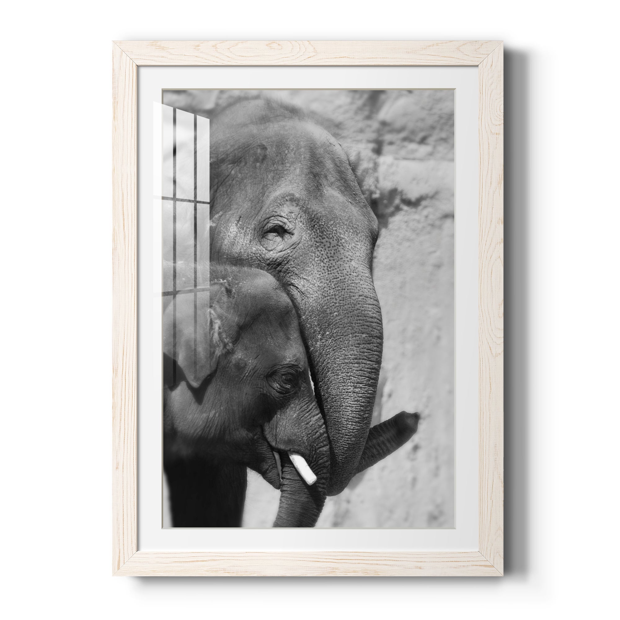 Tender Moment - Barnwood Framed Art Print