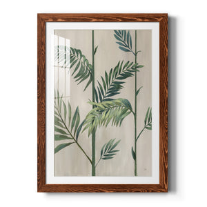 Modern Fronds II - Barnwood Framed Art Print