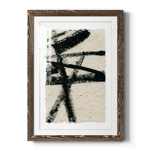 Lines Crossed III - Premium Framed Print - Distressed Barnwood Frame - Ready to Hang