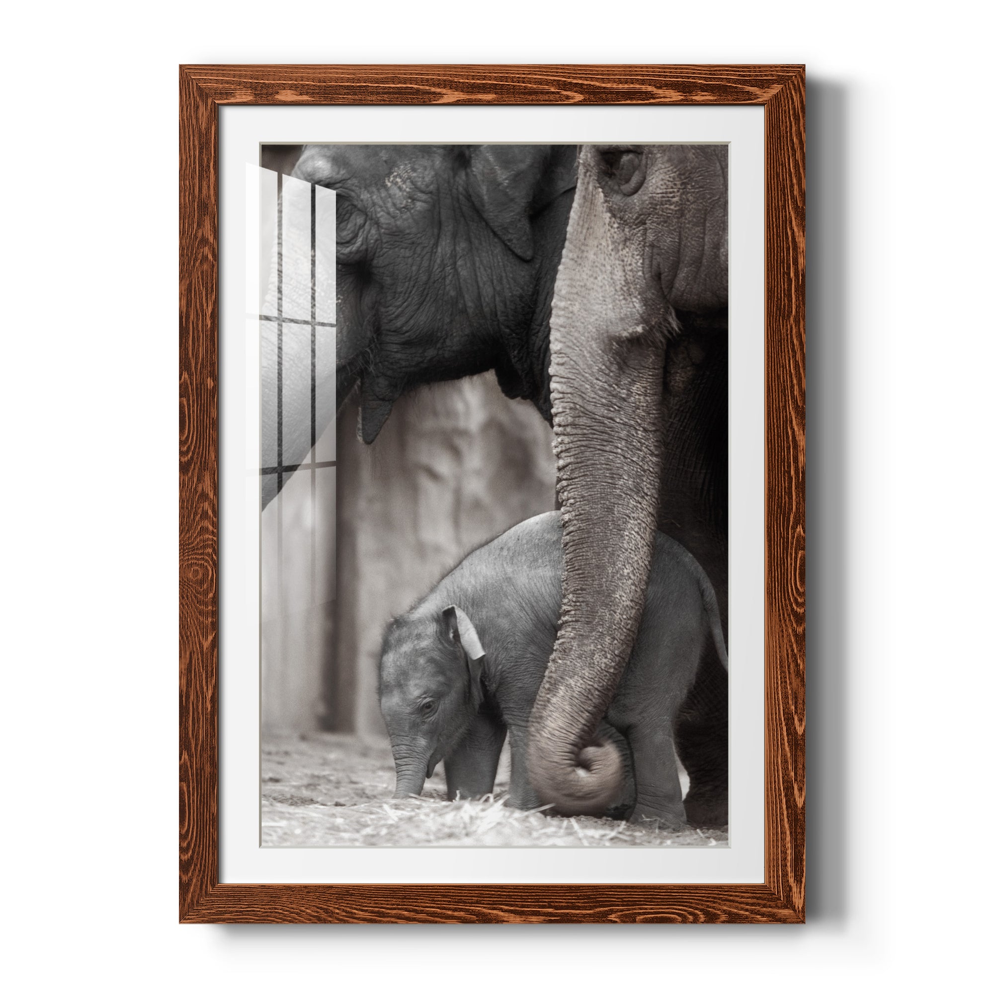 Family Moment - Barnwood Framed Art Print