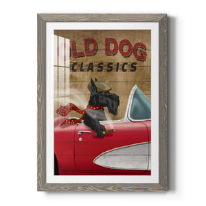 Old Dog Classics - Premium Framed Print - Distressed Barnwood Frame - Ready to Hang