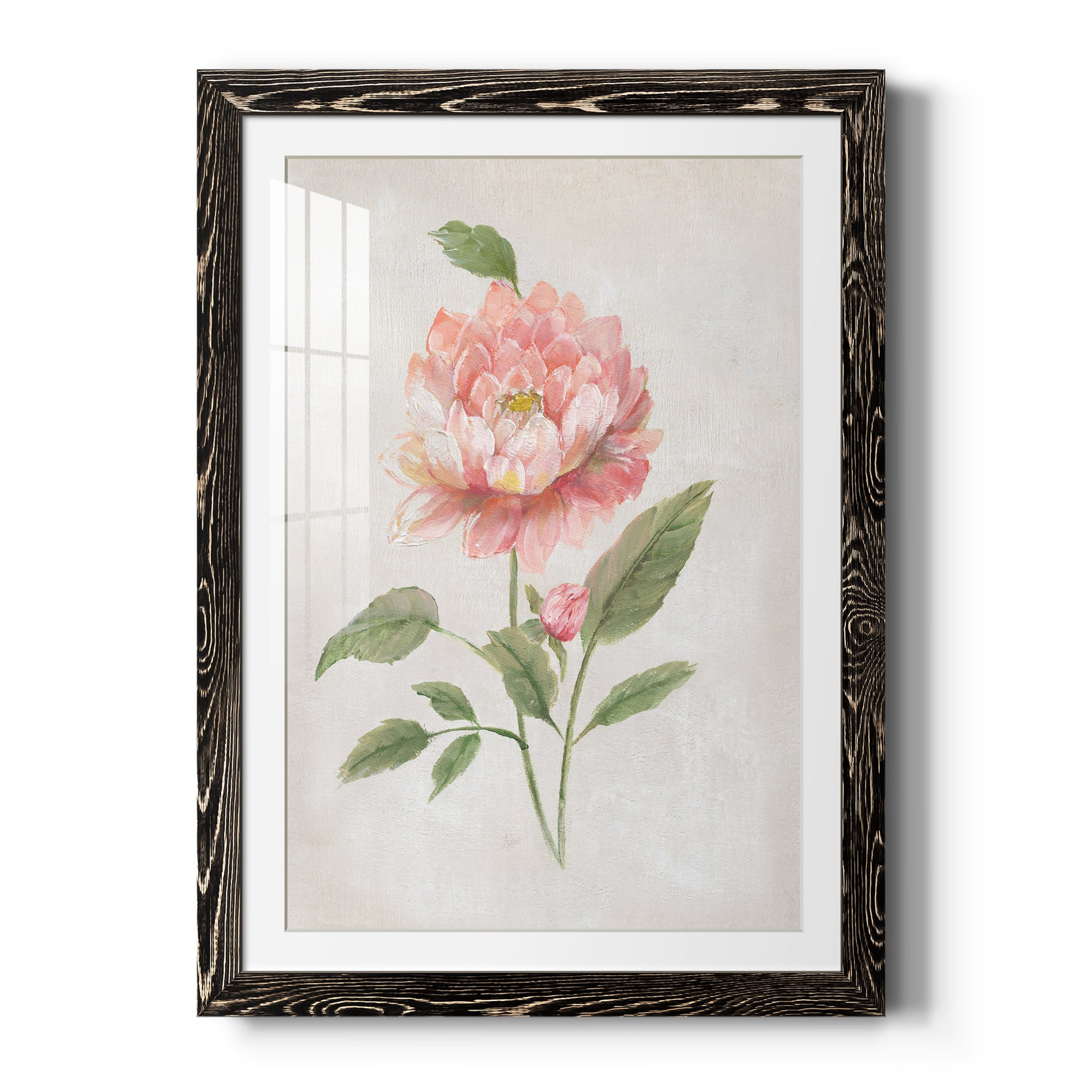 Grandiflora III - Barnwood Framed Art Print