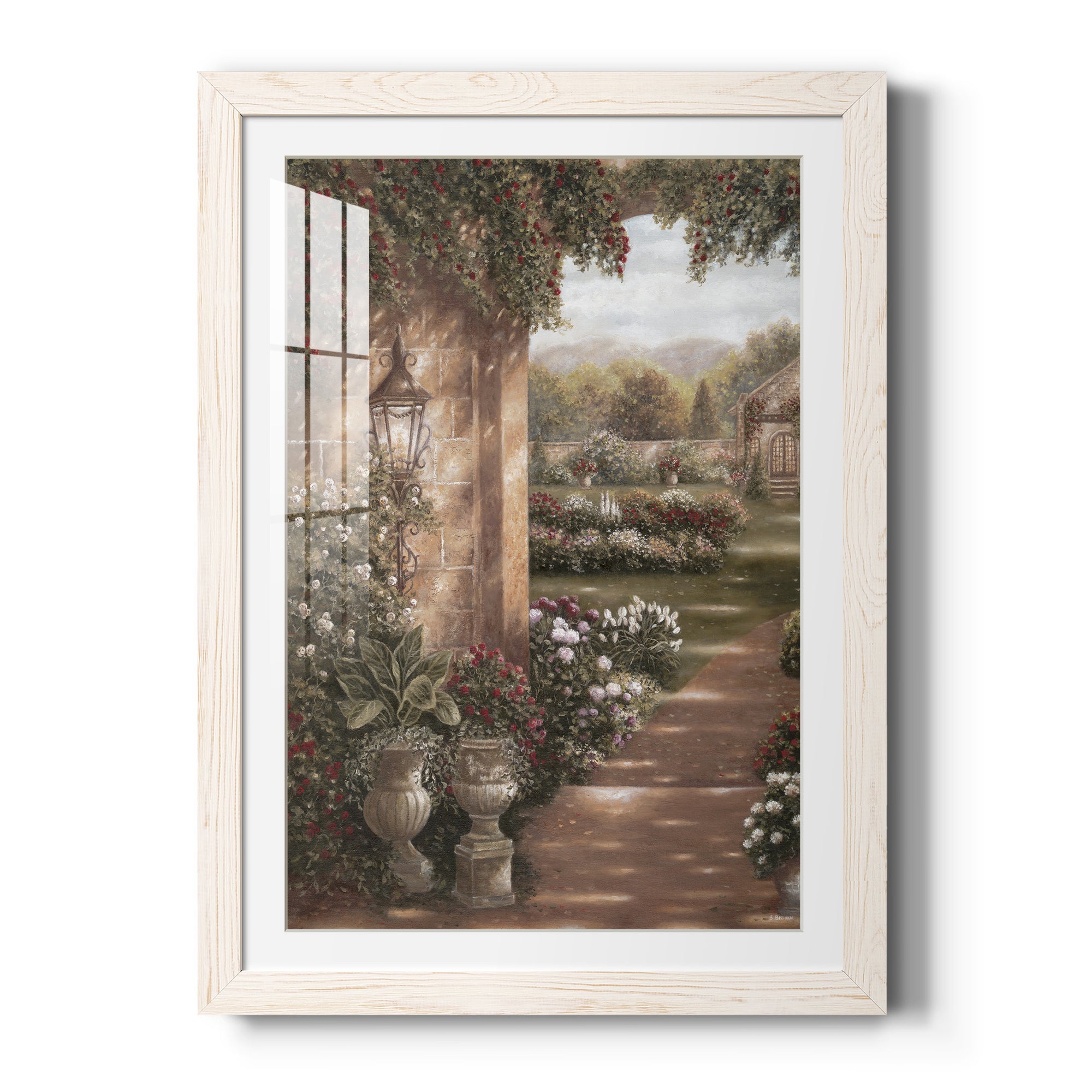 Evening in the Conservatory - Barnwood Framed Art Print