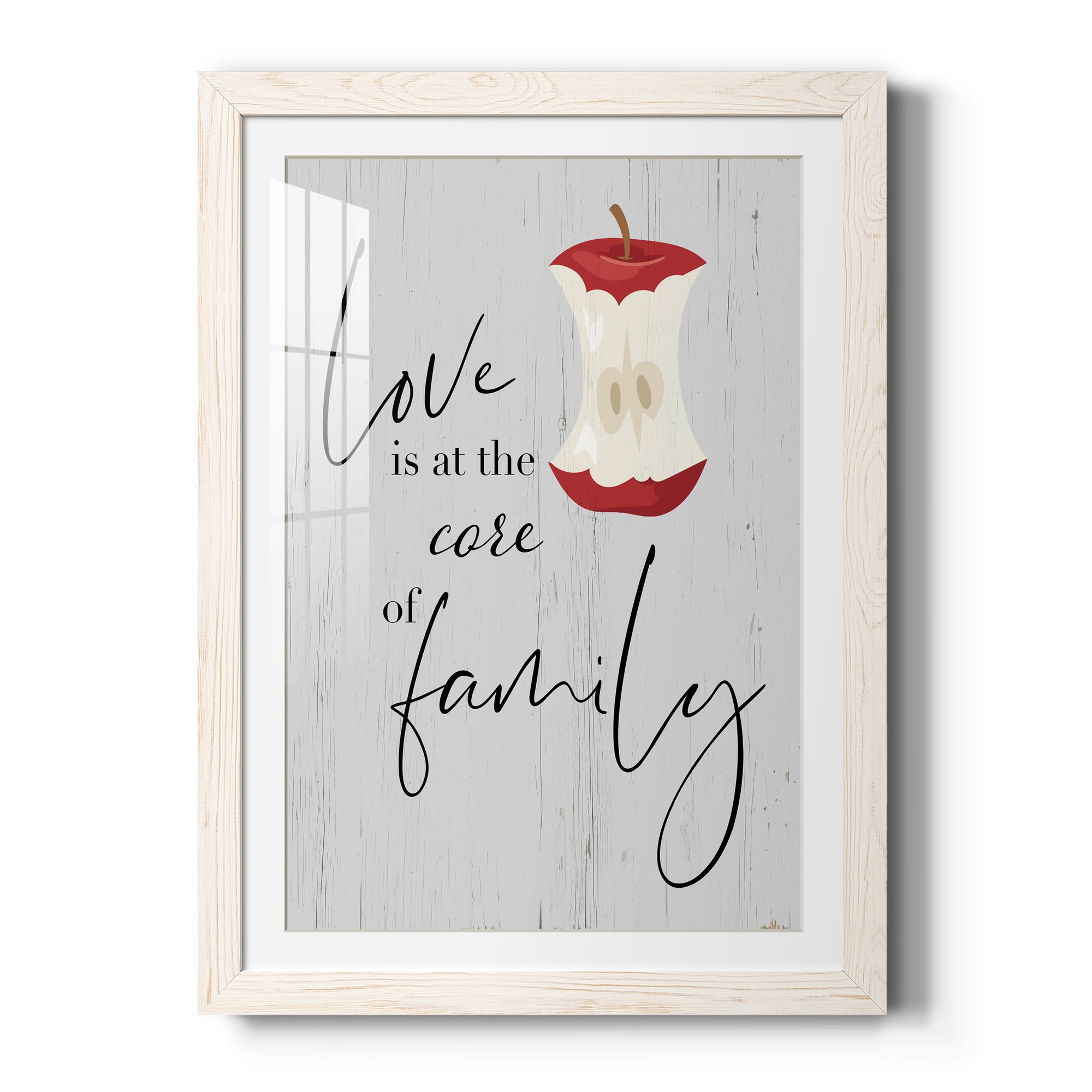 Core of Family - Premium Framed Print - Distressed Barnwood Frame - Ready to Hang