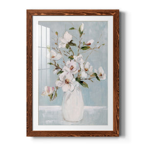 Magnolia Charm - Premium Framed Print - Distressed Barnwood Frame - Ready to Hang