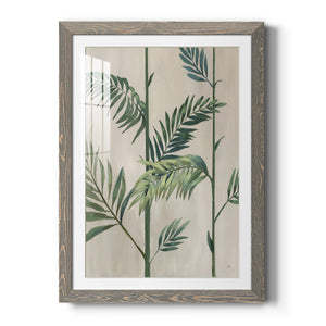 Modern Fronds II - Barnwood Framed Art Print