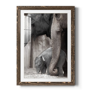 Family Moment - Barnwood Framed Art Print