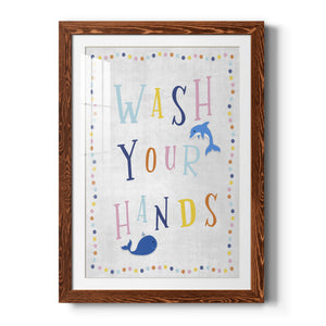 Wash Your Hands - Premium Framed Print - Distressed Barnwood Frame - Ready to Hang