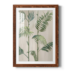 Modern Fronds I - Barnwood Framed Art Print