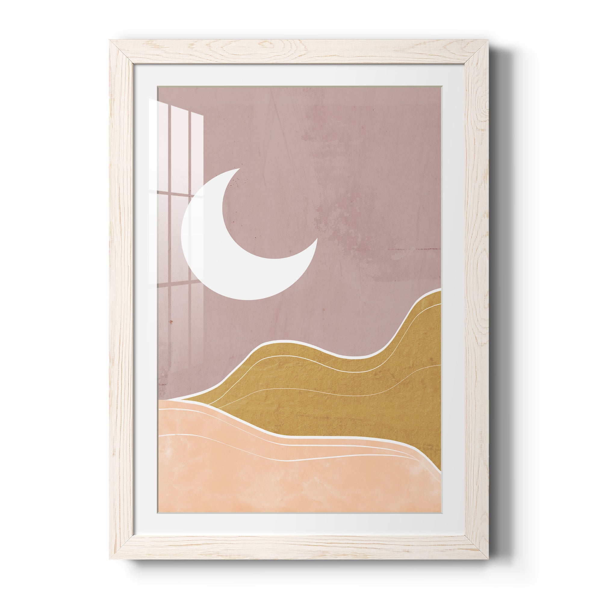 Sedona Moon - Premium Framed Print - Distressed Barnwood Frame - Ready to Hang