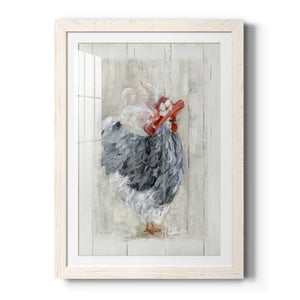 Sunday Best Hen - Barnwood Framed Art Print