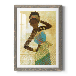 Tribal Vision II - Barnwood Framed Art Print