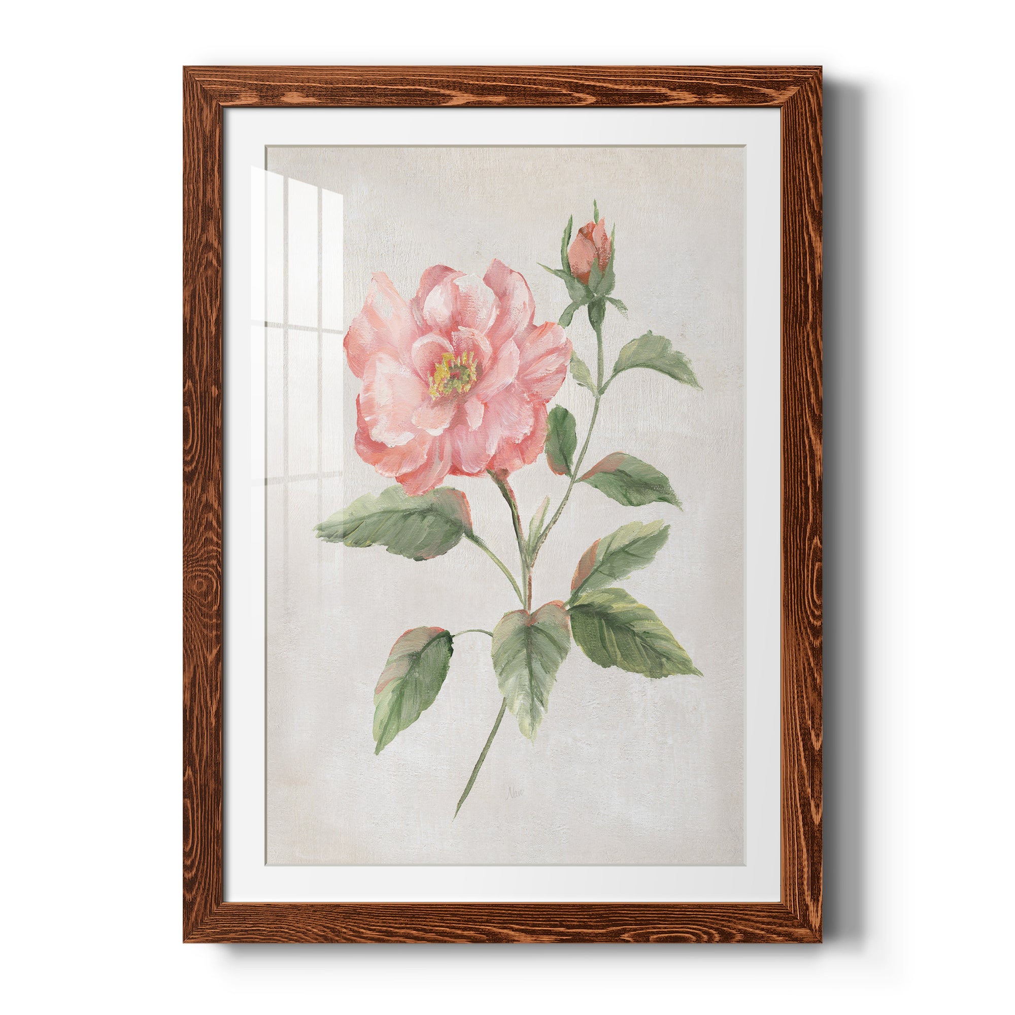 Grandiflora II - Barnwood Framed Art Print