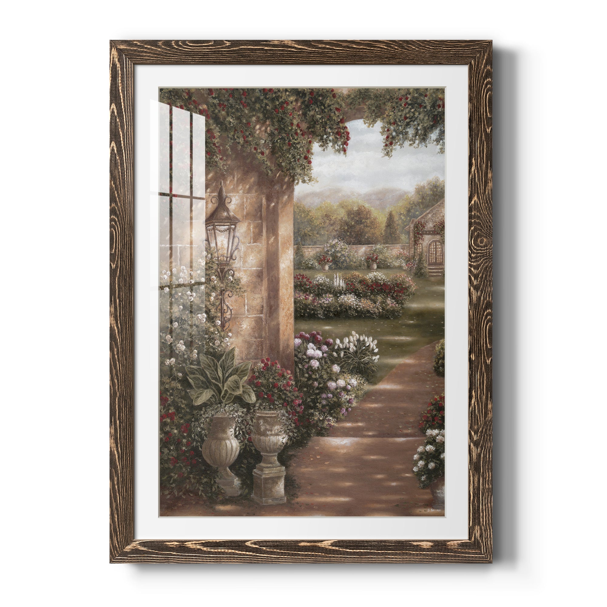 Evening in the Conservatory - Barnwood Framed Art Print