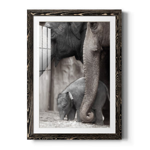 Family Moment - Barnwood Framed Art Print