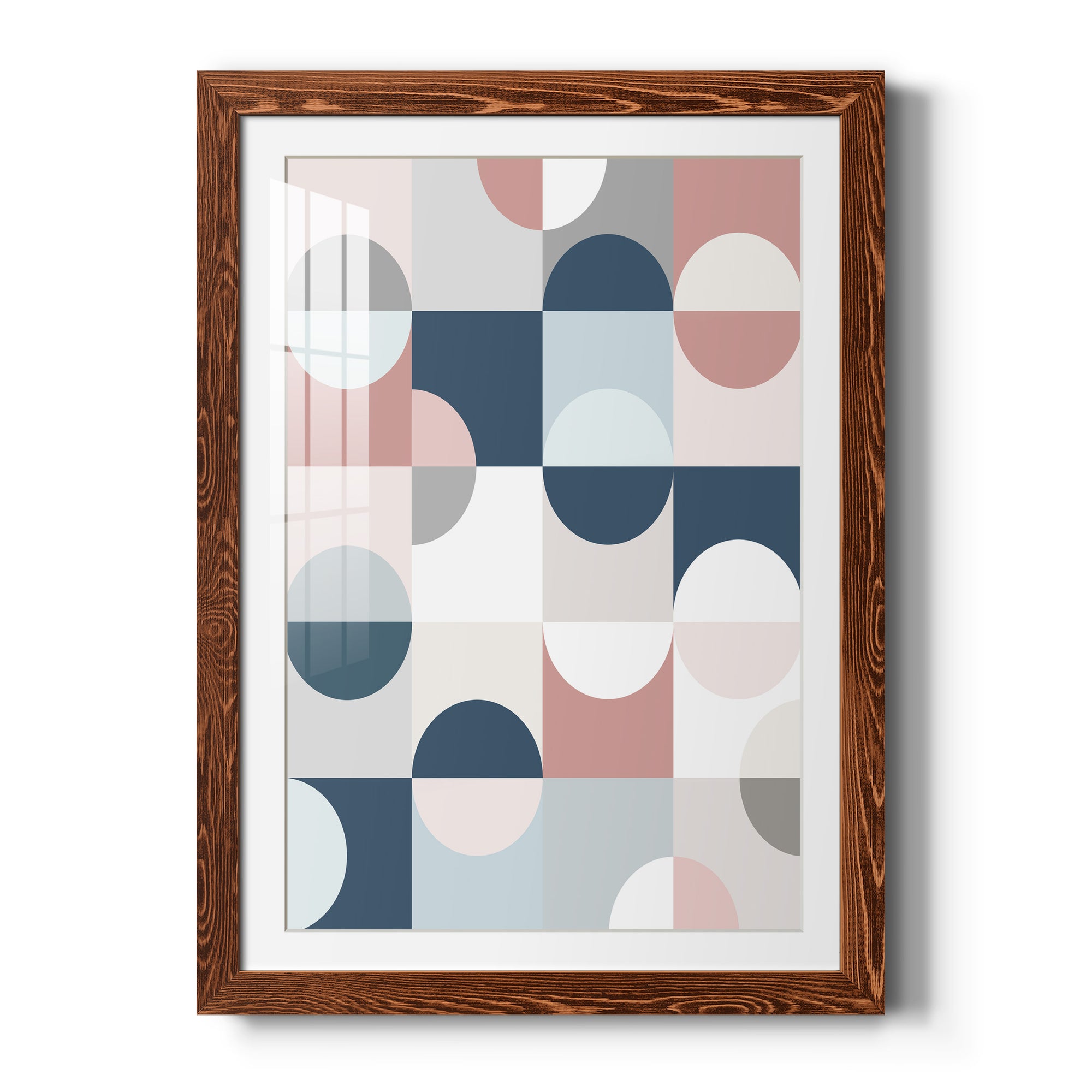 Modern Reflection - Barnwood Framed Art Print