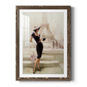 Love, From Paris - Premium Framed Print - Distressed Barnwood Frame - Ready to Hang