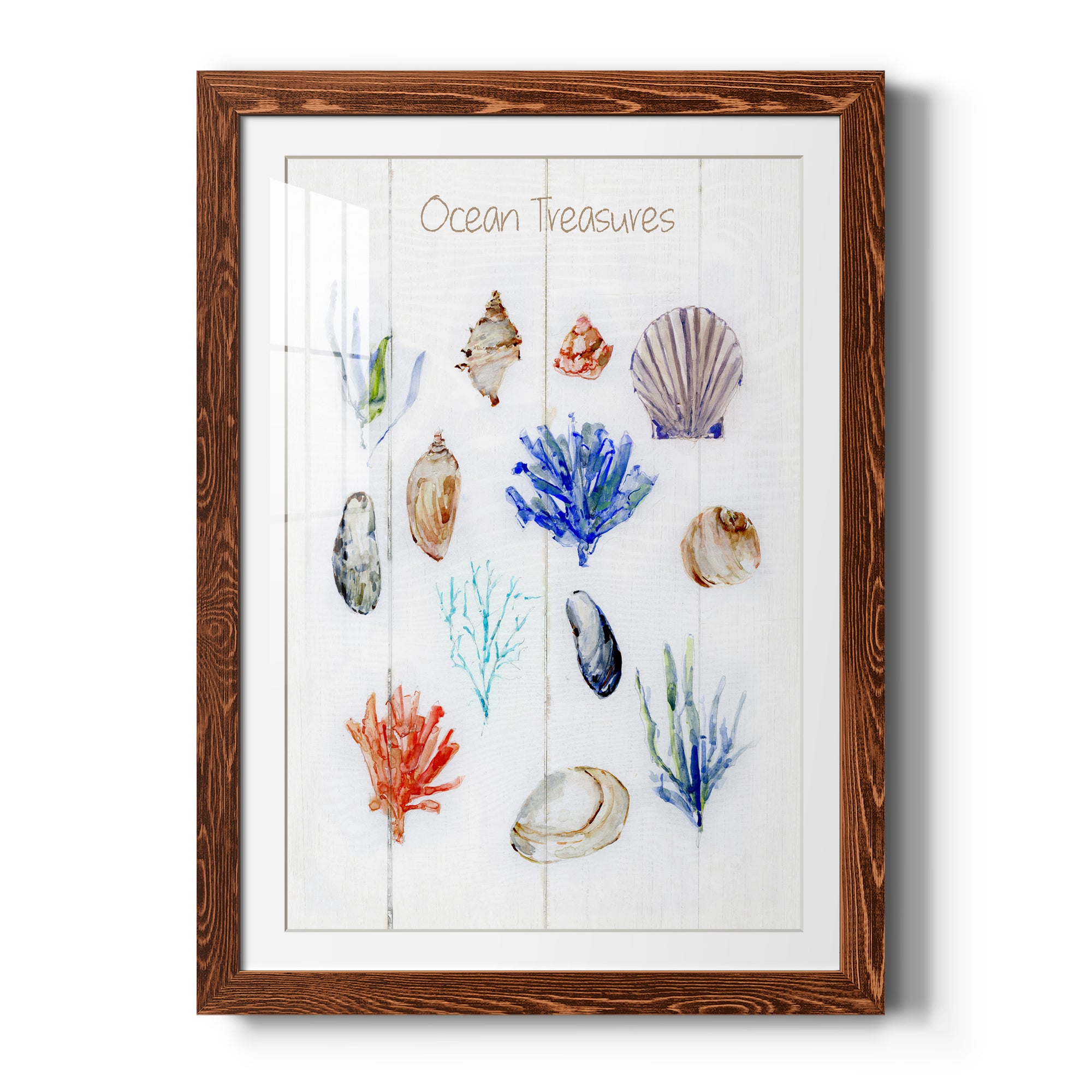 Ocean Treasures - Premium Framed Print - Distressed Barnwood Frame - Ready to Hang