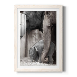 Family Moment - Barnwood Framed Art Print