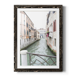 Venice Canal I - Premium Framed Print - Distressed Barnwood Frame - Ready to Hang