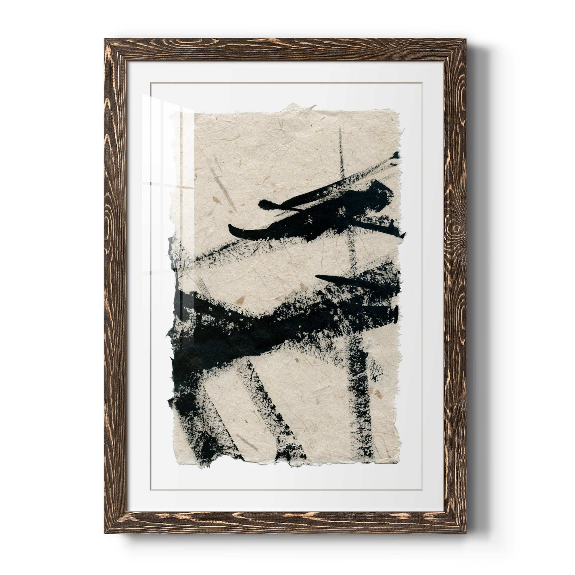 Lines Crossed II - Premium Framed Print - Distressed Barnwood Frame - Ready to Hang