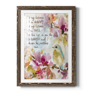 He Watches Me - Barnwood Framed Art Print