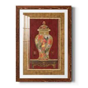 Romantic Urn II - Barnwood Framed Art Print