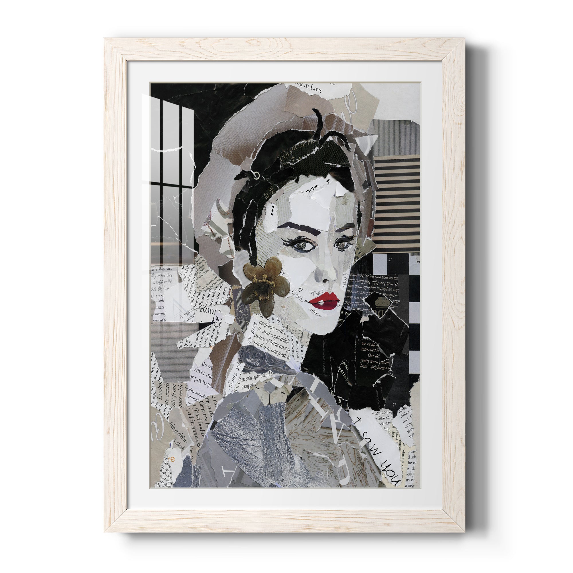 Runway Pause - Barnwood Framed Art Print
