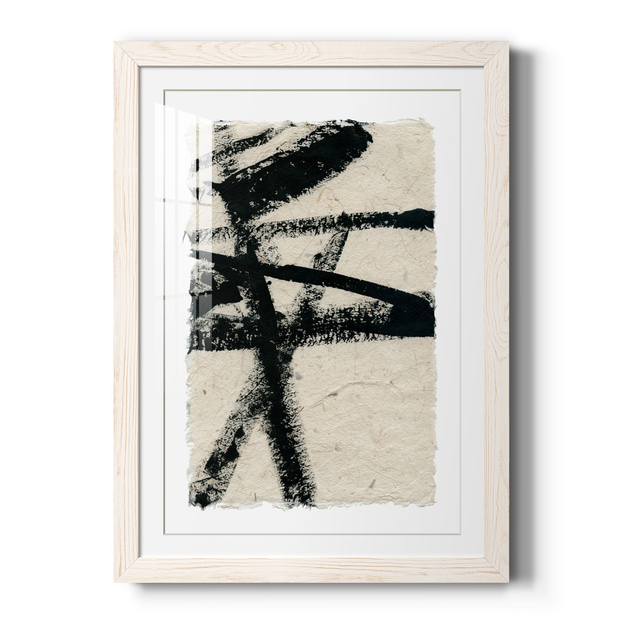 Lines Crossed III - Premium Framed Print - Distressed Barnwood Frame - Ready to Hang