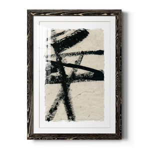 Lines Crossed III - Premium Framed Print - Distressed Barnwood Frame - Ready to Hang