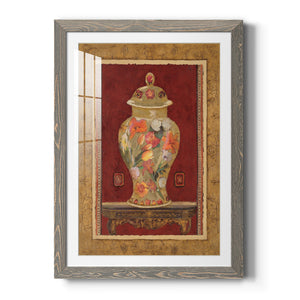 Romantic Urn II - Barnwood Framed Art Print