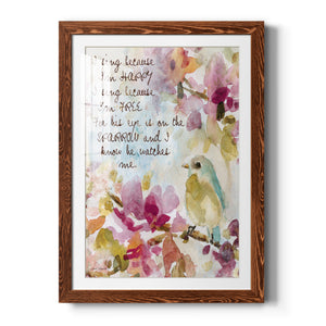 He Watches Me - Barnwood Framed Art Print