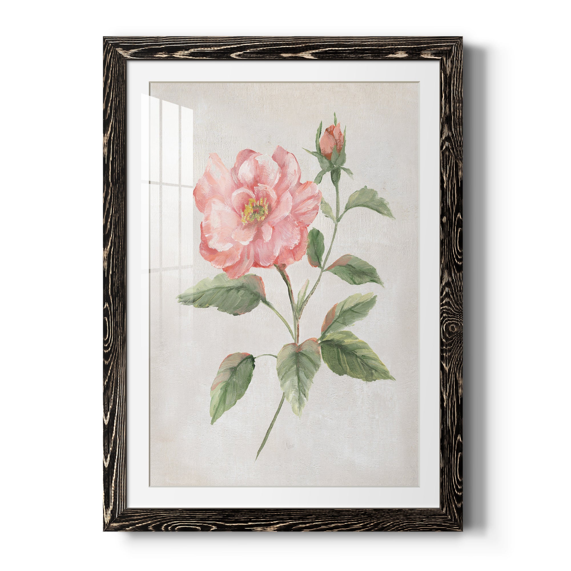 Grandiflora II - Barnwood Framed Art Print