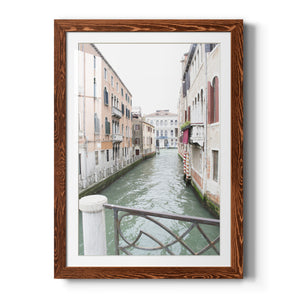 Venice Canal I - Premium Framed Print - Distressed Barnwood Frame - Ready to Hang
