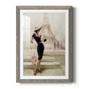 Love, From Paris - Premium Framed Print - Distressed Barnwood Frame - Ready to Hang