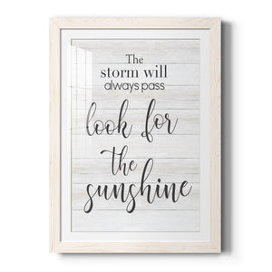 Look for the Sunshine - Premium Framed Print - Distressed Barnwood Frame - Ready to Hang