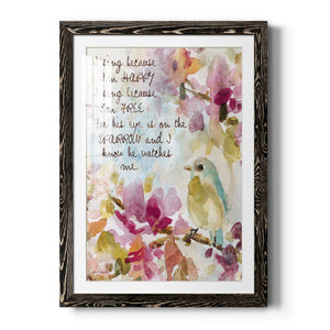 He Watches Me - Barnwood Framed Art Print