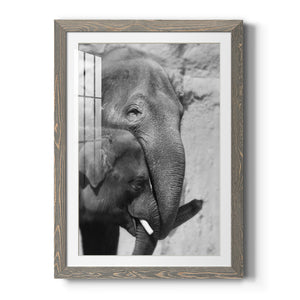 Tender Moment - Barnwood Framed Art Print