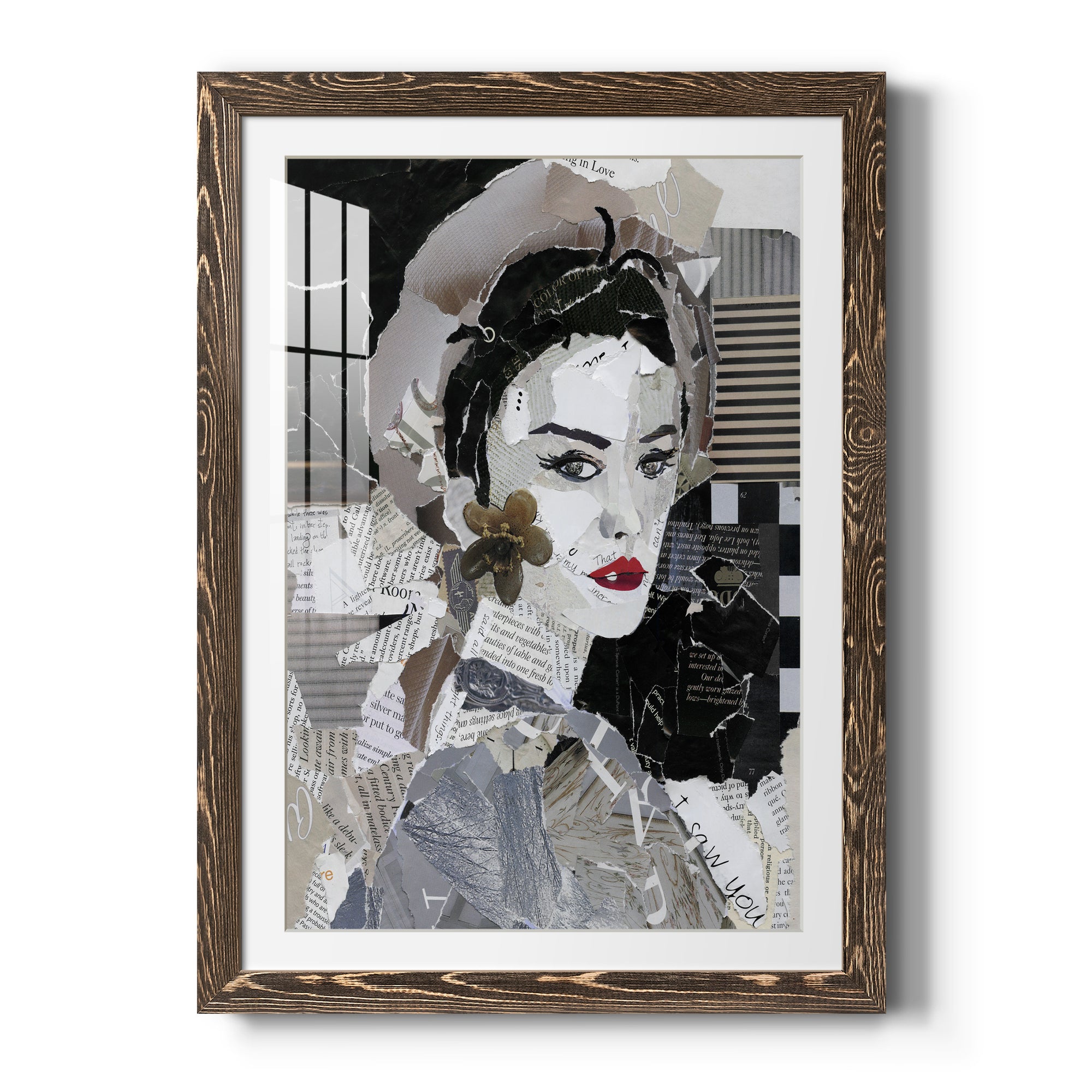 Runway Pause - Barnwood Framed Art Print