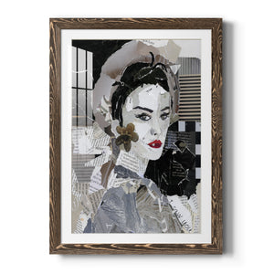 Runway Pause - Barnwood Framed Art Print