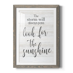 Look for the Sunshine - Premium Framed Print - Distressed Barnwood Frame - Ready to Hang