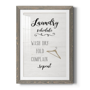 Laundry Complain - Premium Framed Print - Distressed Barnwood Frame - Ready to Hang