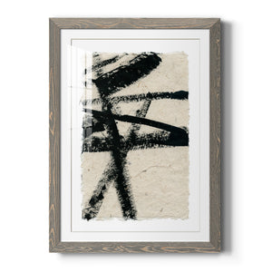 Lines Crossed III - Premium Framed Print - Distressed Barnwood Frame - Ready to Hang