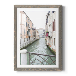 Venice Canal I - Premium Framed Print - Distressed Barnwood Frame - Ready to Hang